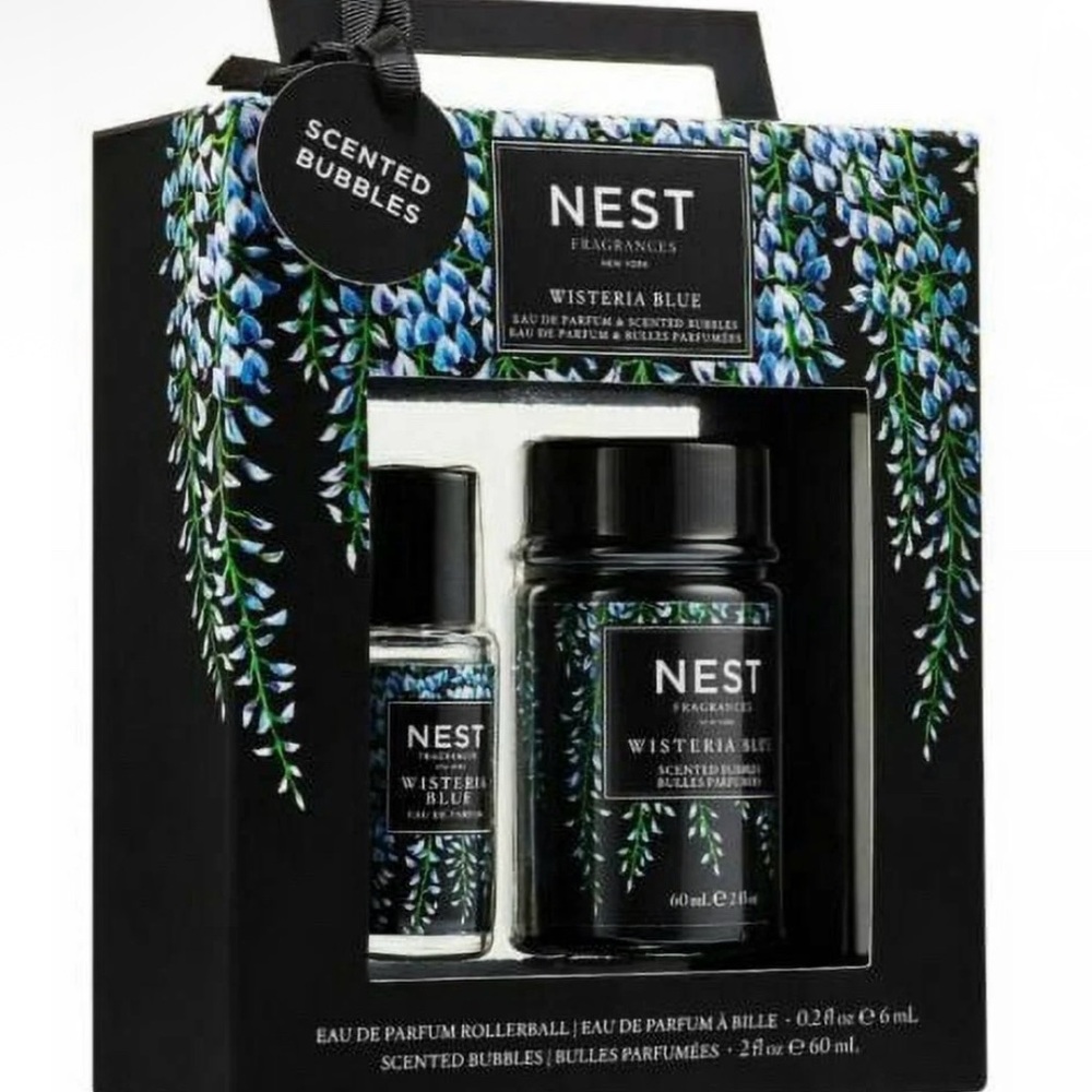 NEST Fragrances Wisteria Blue Bath Soak & Bubbles Set | Gift-ready and Lovely - Picture 1 of 2